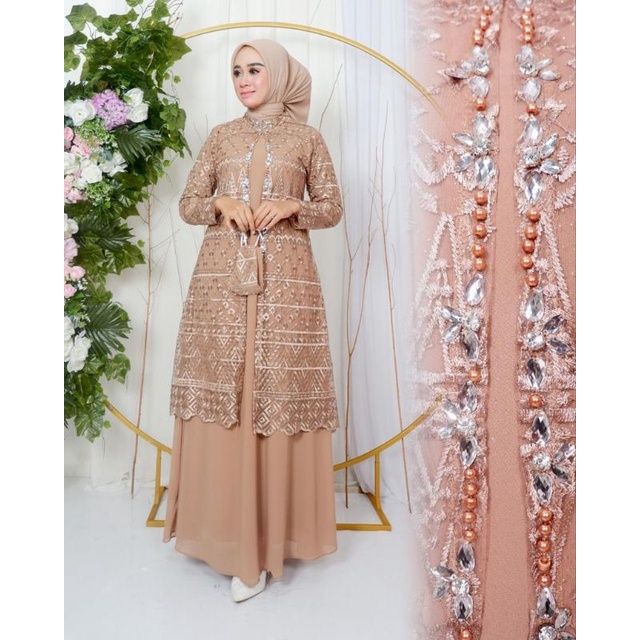 Gamis Tile Yasmin Dress Terbaru / Gamis Tile Seragaman / Gamis / Gamis Kondangan / Gamis Tile / Gamis Brokat / Gamis Pesta / Gamis Wisuda / Gamis Kebaya / Gamis Cantika / Kebaya