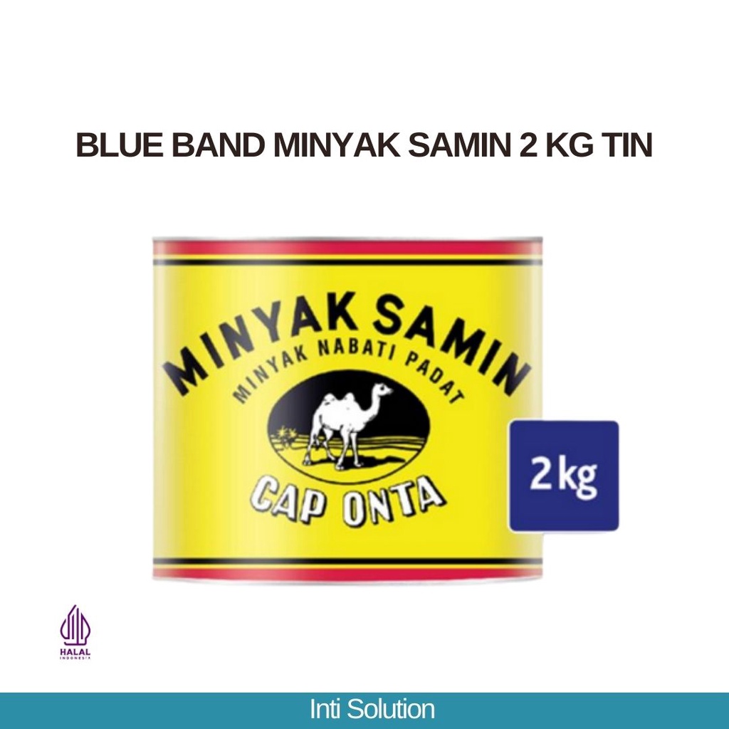 

Blue band minyak samin cap onta 2 kg kaleng tin