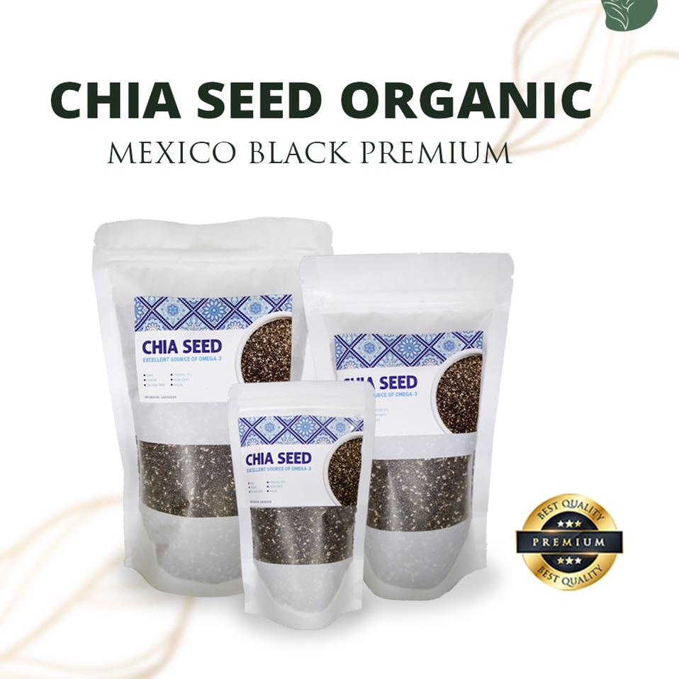 

Harga Terbaik chia seed origanic black premium non GMO cia seed biji chia selasih natural ciaseed natural mpasi