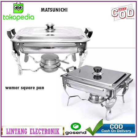 Terlaris Warm Matsunichi Warmer Square Panwarmer Jumbo Pan Stove Prasmanan Kotak