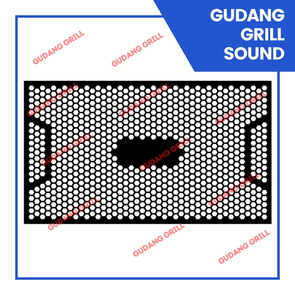GUDANG GRILL SOUND - Grill sound system ukuran 50 x 100 cm Plat 1mm (BEBAS REQUEST DESAIN)