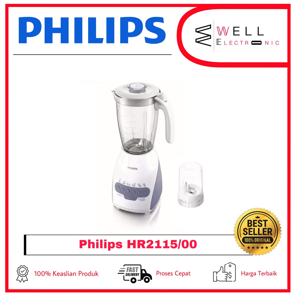 PHILIPS BLENDER PLASTIK/MIKA 2L HR2115/00 HR2115/30 HR2115/40 HR2115/60 HR 2115