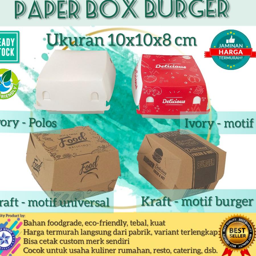 

と 50pcs Box Burger, Dus Burger, Kemasan Burger, Tempat Burger, Kotak Burger @50Pcs PALING BAGUS 81V