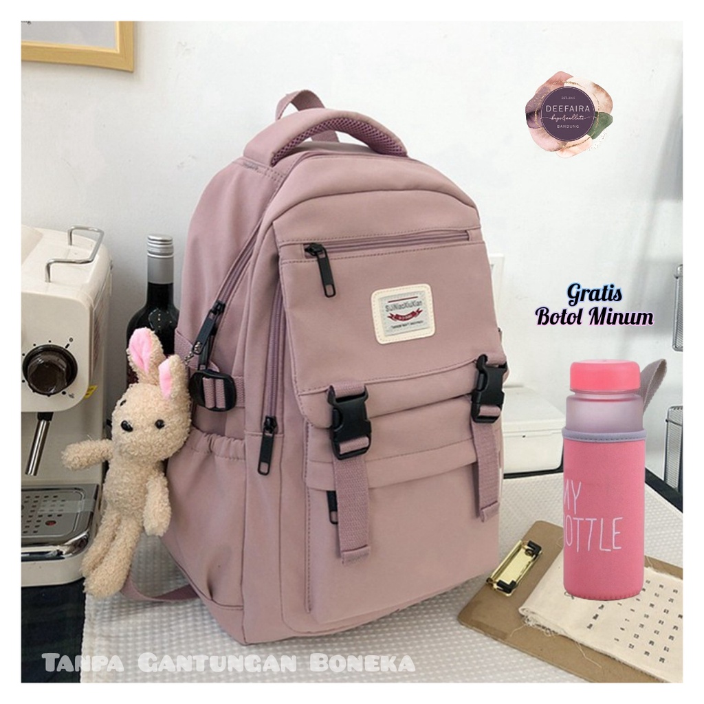 Tas Ransel Anak Perempuan Untuk Sekolah Sd Smp Sma Motif Mks02 Free Botol Minum