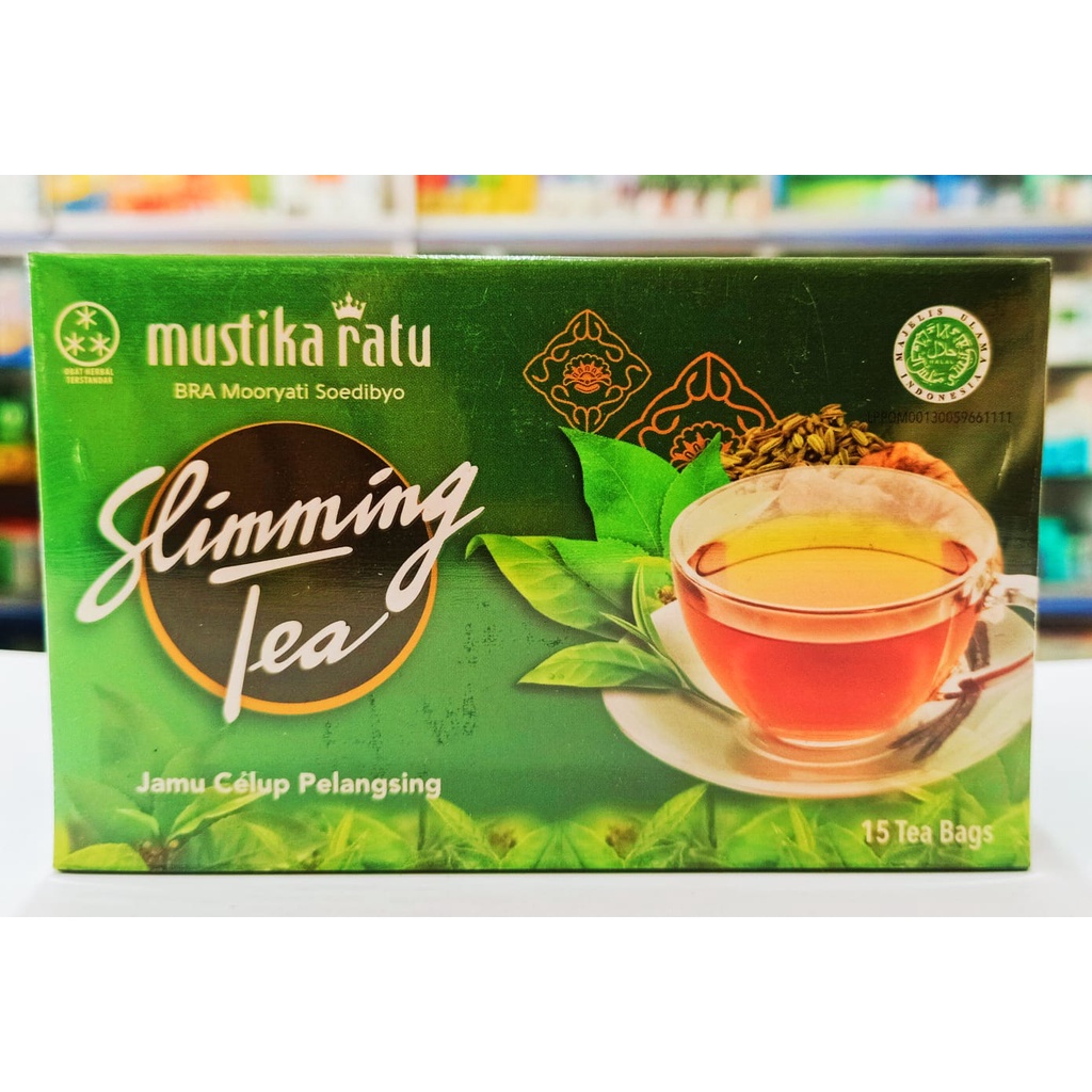 Slimming Tea Mustika Ratu isi 15pcs - Jamu Celup Pelangsing Badan