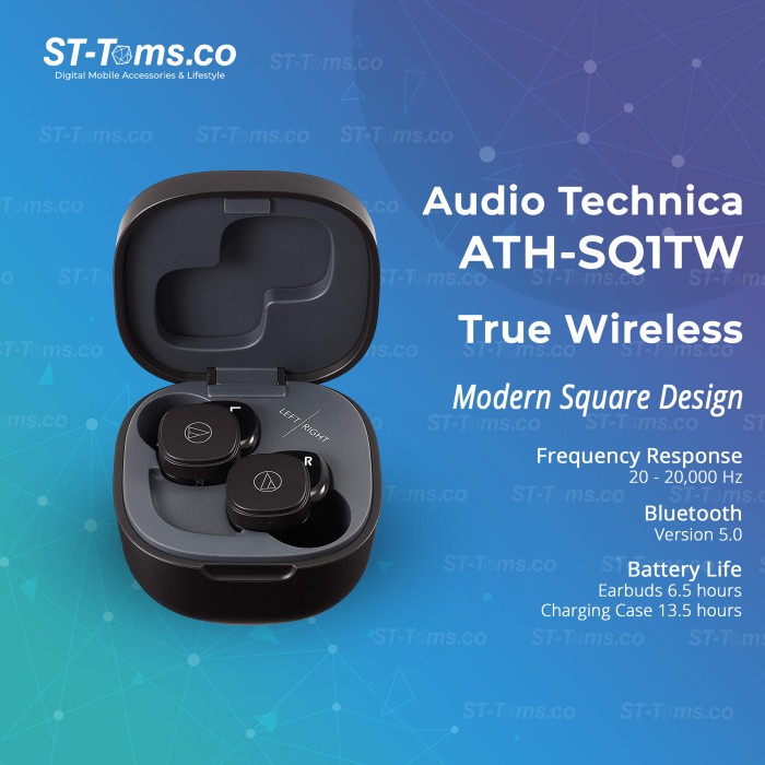 AUDIO TECHNICA ATH-SQ1TW / SQ1 TW WIRELESS EARBUDS