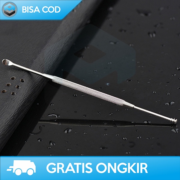ALAT PEMBERSIH KUPING 2IN1 STAINLESS STEEL PEMBERSIH KOTORAN TELINGA