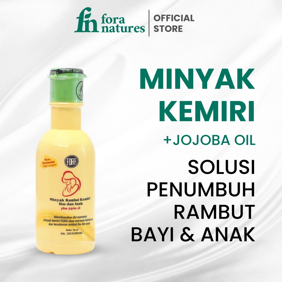 Fora Natures Minyak Kemiri Penumbuh Rambut dengan Jojoba Oil