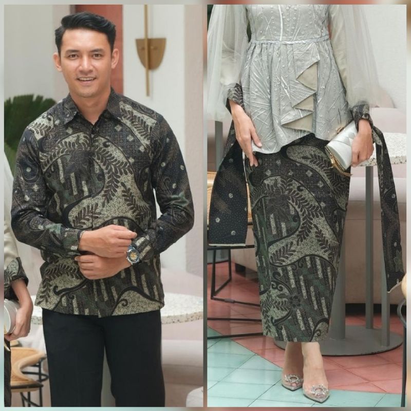 BATIK COUPLE (TERBARU) Kemeja Pria dan Rok Selendang Batik Model Span Bawahan Kebaya Rayya / Rok Katun Prima Halus Termurah