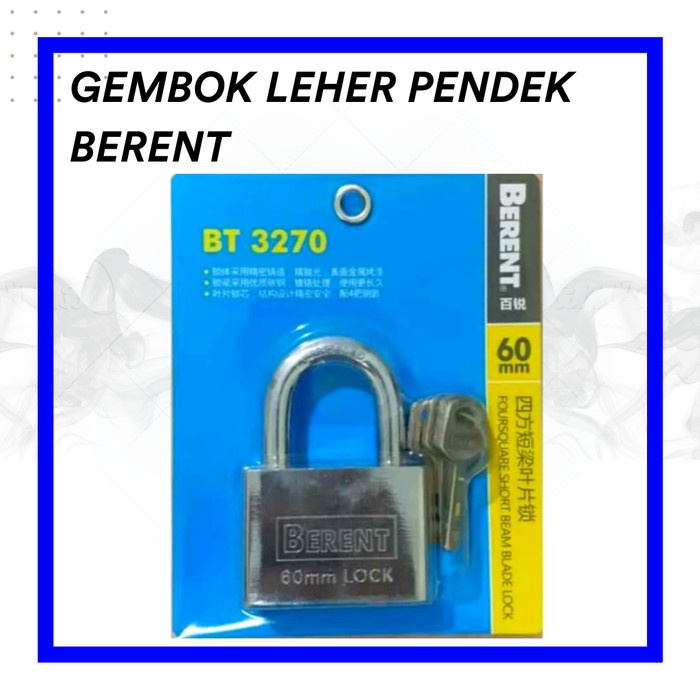 

@@@@] Gembok Berent Leher Pendek 30MM 40MM 50MM 60MM