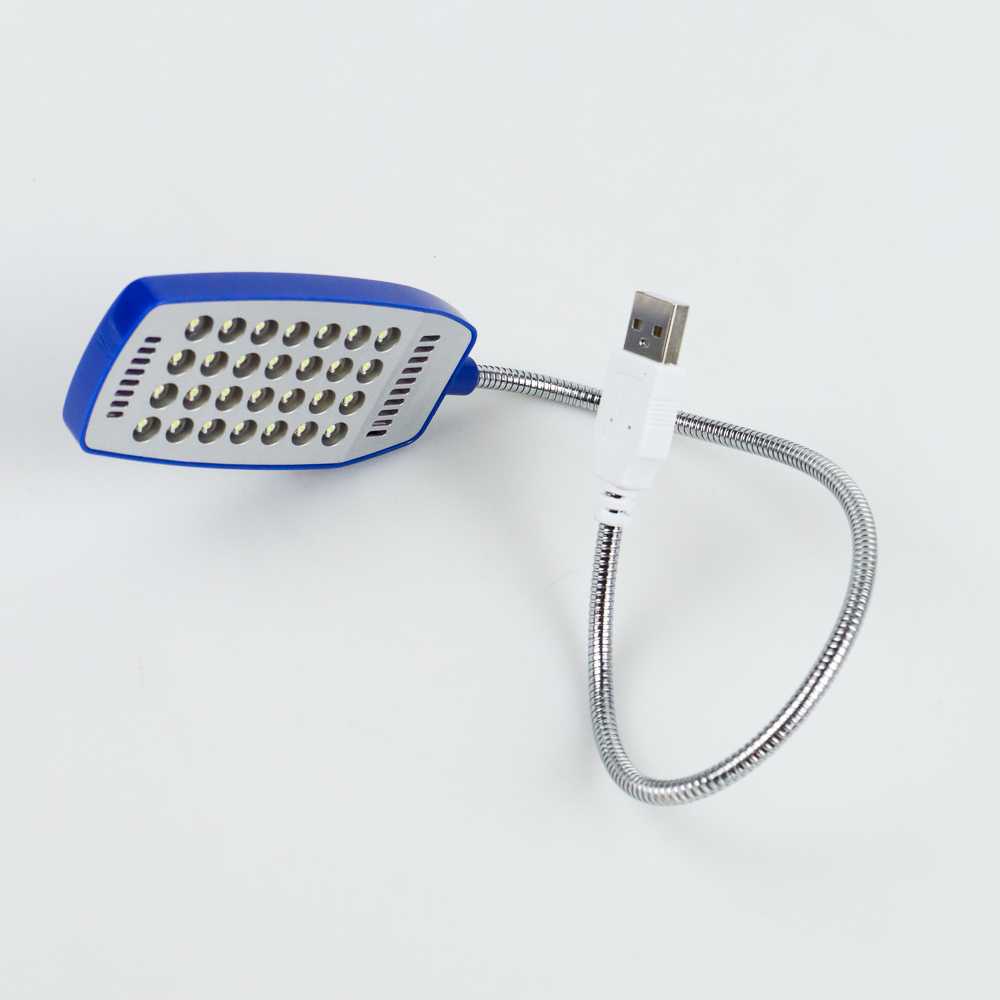 Lampu Baca Mini 28 LED USB Cool White 1.5W Saklar On/Off