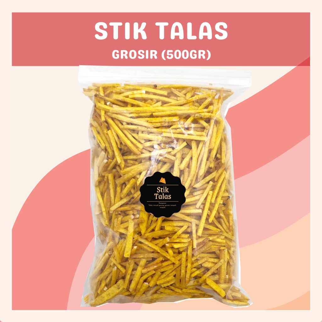 [DELISH SNACKS] Stik Talas Original (Grosir) 500gr / Snack Cemilan Kilo Kiloan Camilan Ringan