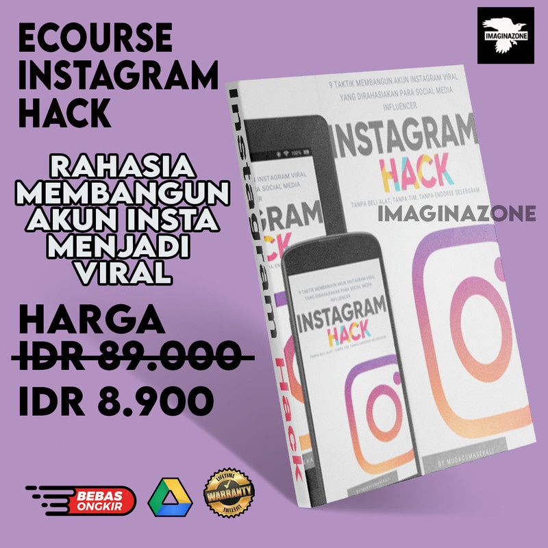 TERLARIS  FULL ECOURSE INSTAGRAM HACK RAHASIA MEMBANGUN PERSONAL BRANDING | IMAGINAZONE