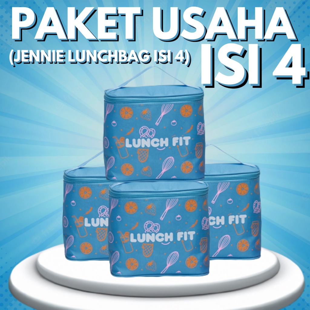 PAKET USAHA JENNIE LUNCH BAG SET ISI 4/ 4SET TAS JENNIE
