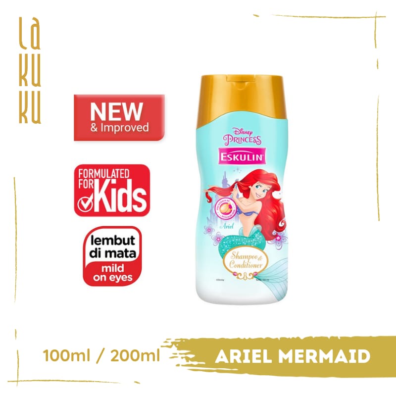 Lakuku - Eskulin Kids Shampoo and Conditioner 2 in 1 Disney Princess