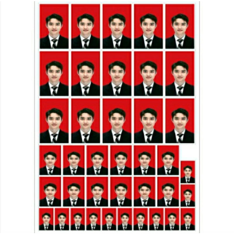 cetak pas foto isi campuran 2x3,3x4,4x6 lamaran kerja