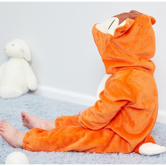 Onesie Orange Fox Kostum Rubah Costume Anak Balita Bayi