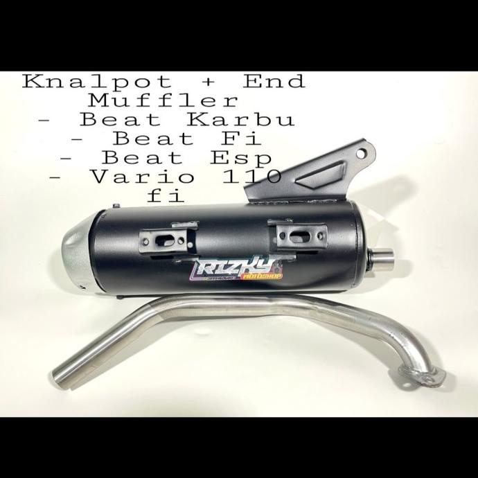 KNALPOT BEAT FI CMS + END MUFFLER VIETNAM ORIGINAL ZRC LEHERAN STENLIS ---READY---