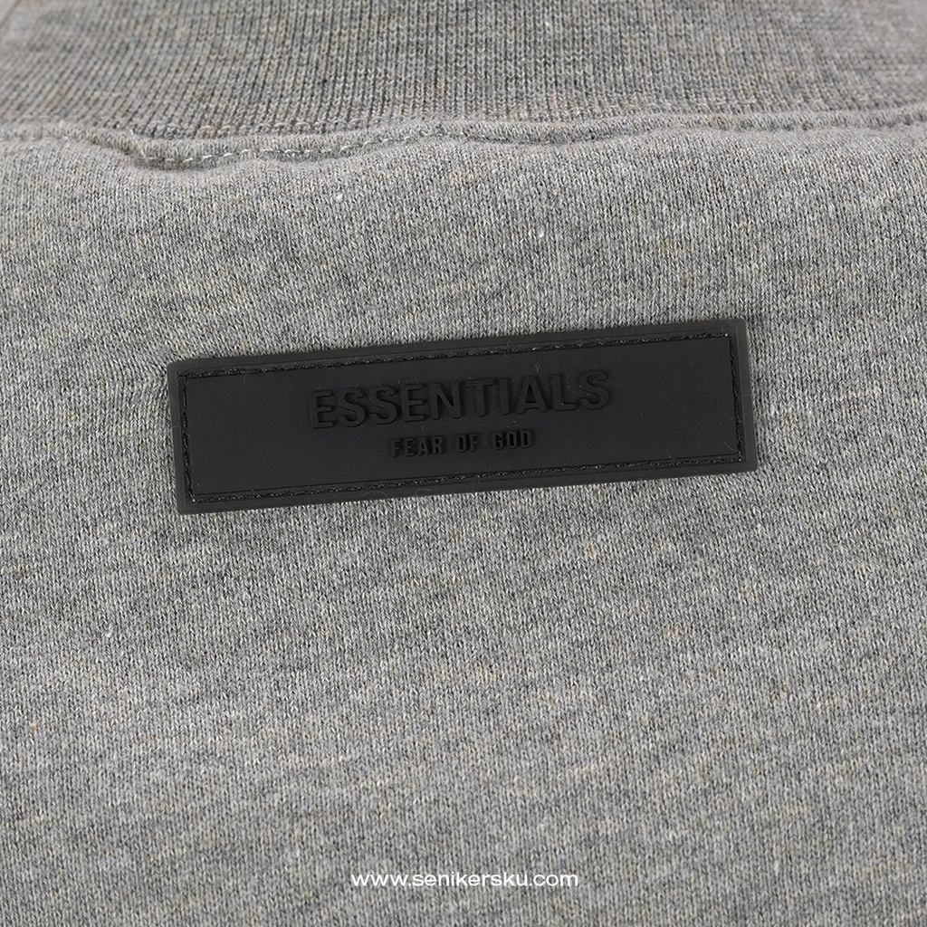 Essentials FOG Crewneck Flocked Dark Oat SS22