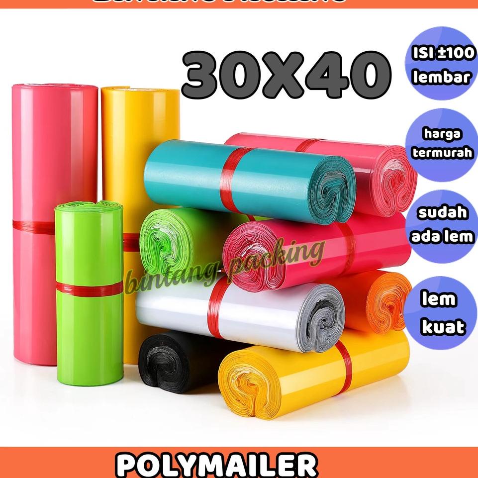 

ヂ TERMURAH Plastik Polymailer Plastic Packing ukuran 30 x 40 plastik packing STOCK TERBATAS 25K