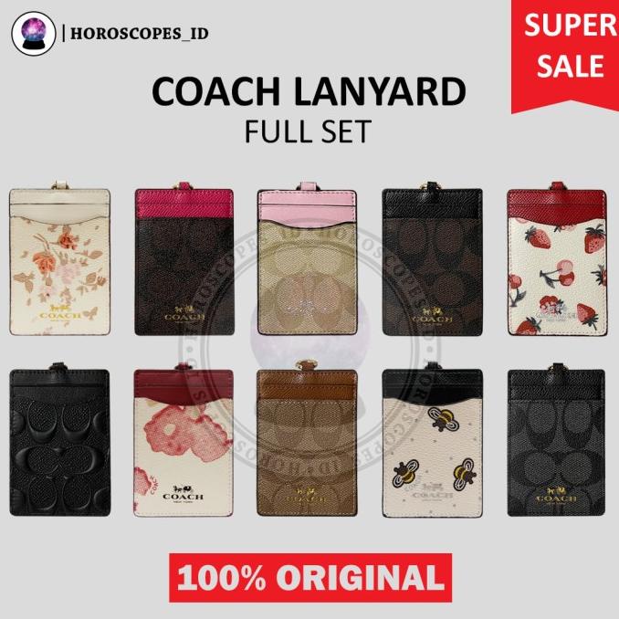 

ID Card Holder / Lanyard / Name Tag Holder - Gantungan Coach Original - Foto Utama