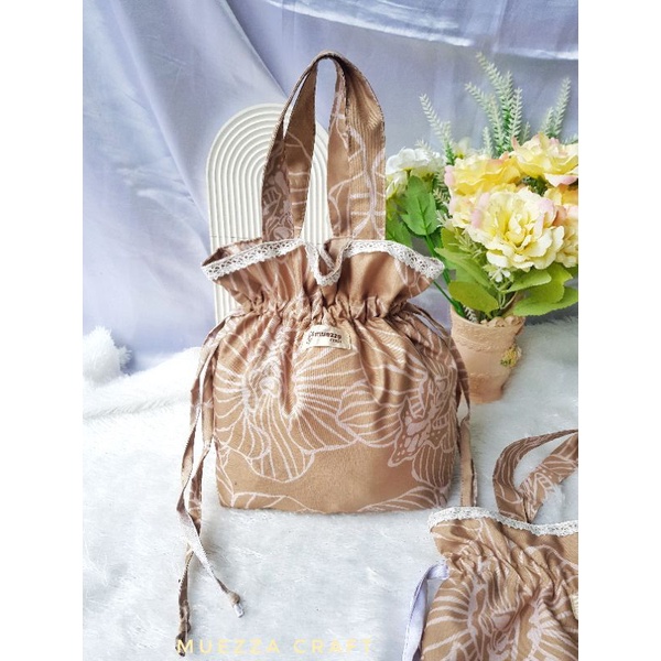 tas mukenah serut/tas mukenah shabby