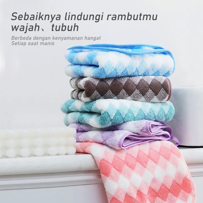 PROMO Handuk Mandi Zigzag Ukuran Standar Dewasa 70cm X 140cm  cm nyerap air bulu super halus handuk dewasa/anak-COD