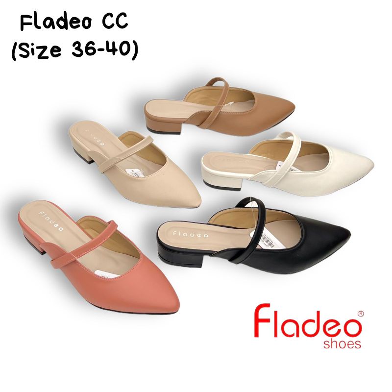 sandal wanita sandal hak pendek fladeo