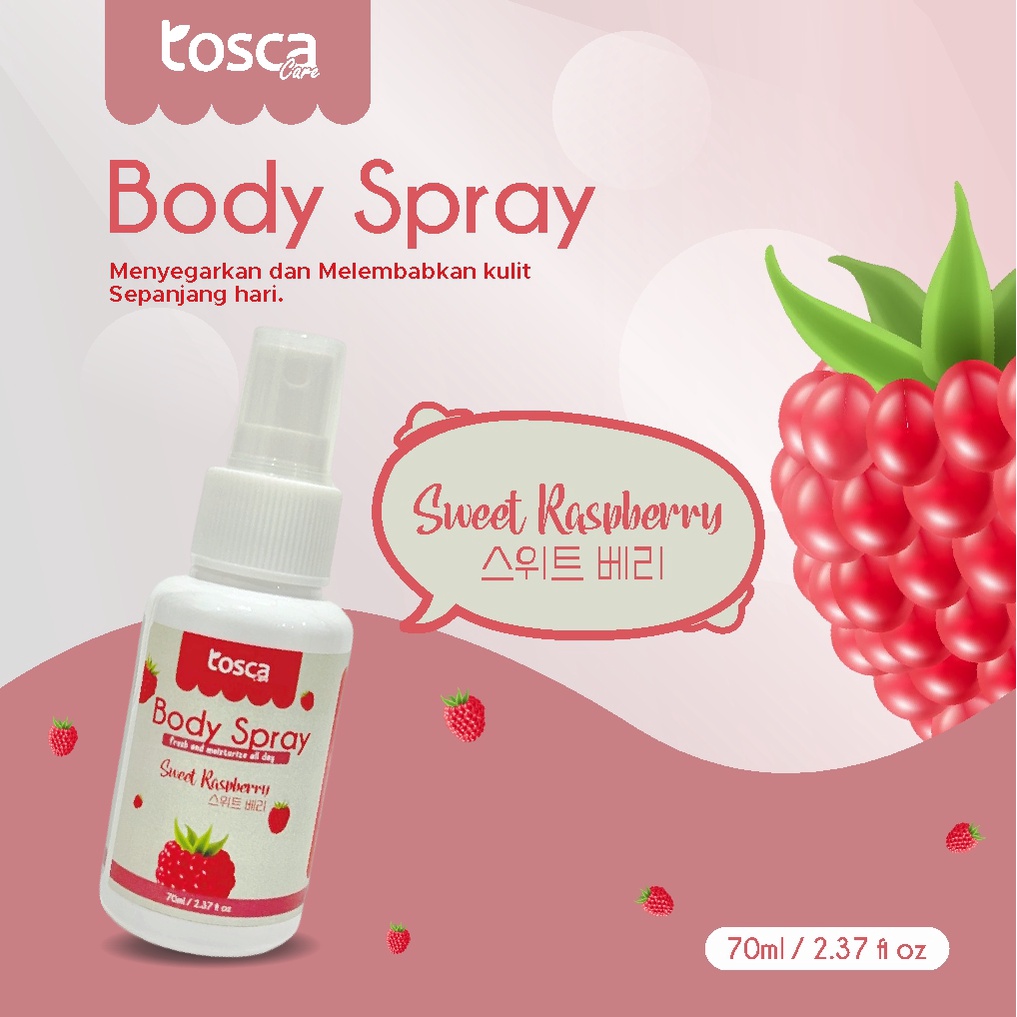 TOSCA BODY SPRAY / BODY SPRAY PENYEGAR TUBUH TOSCA / TOSCA ANTI BAU BADAN