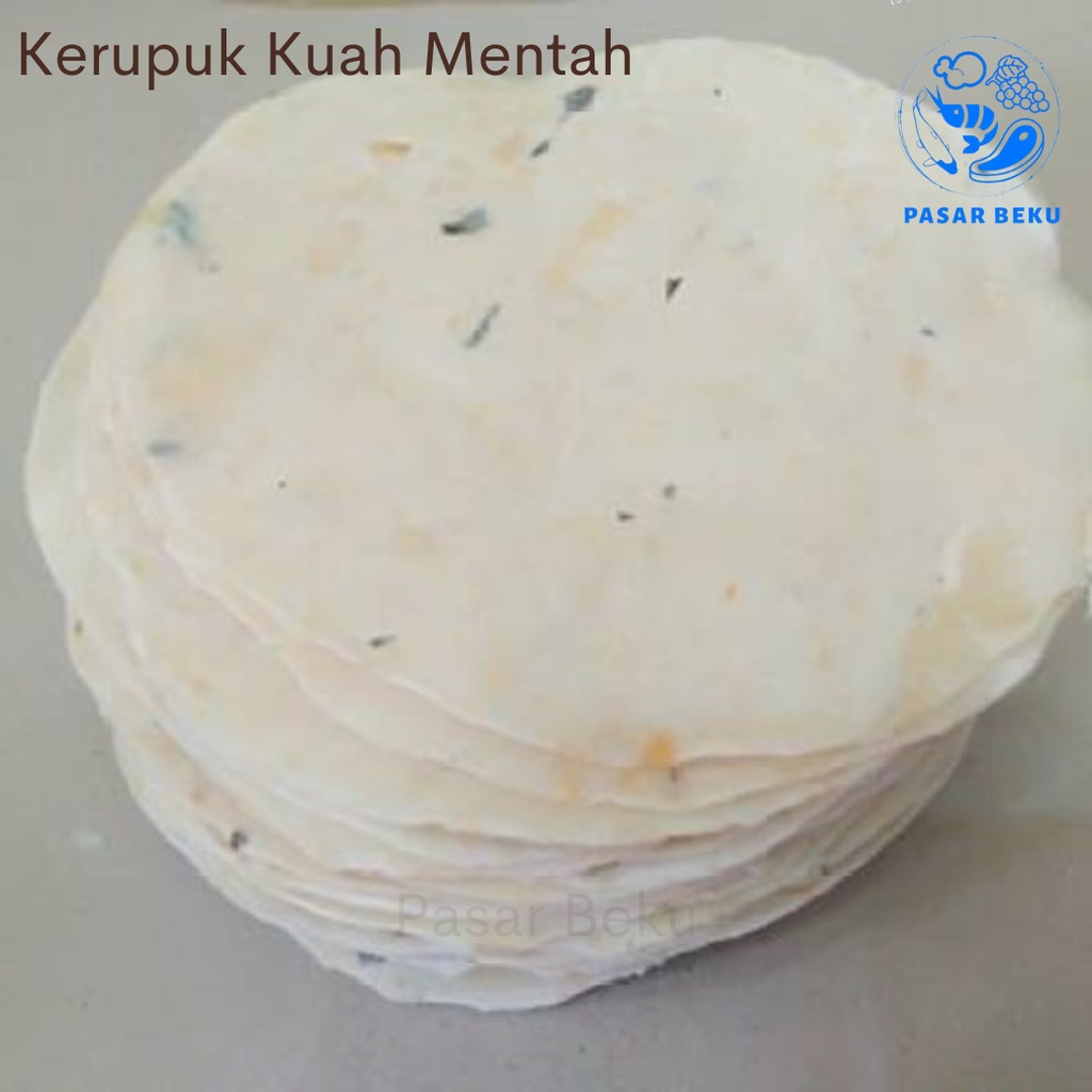 

Kerupuk Kuah Mentah 25 Keping Kerupuk Sate Padang Pasar Beku Padang