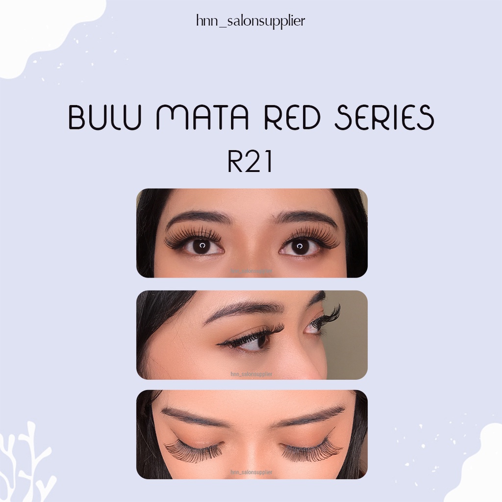 R21 Bulu Mata Palsu Handmade Fake Eyelash Eye Lashes Lash Artifivial Belle Eyelashes