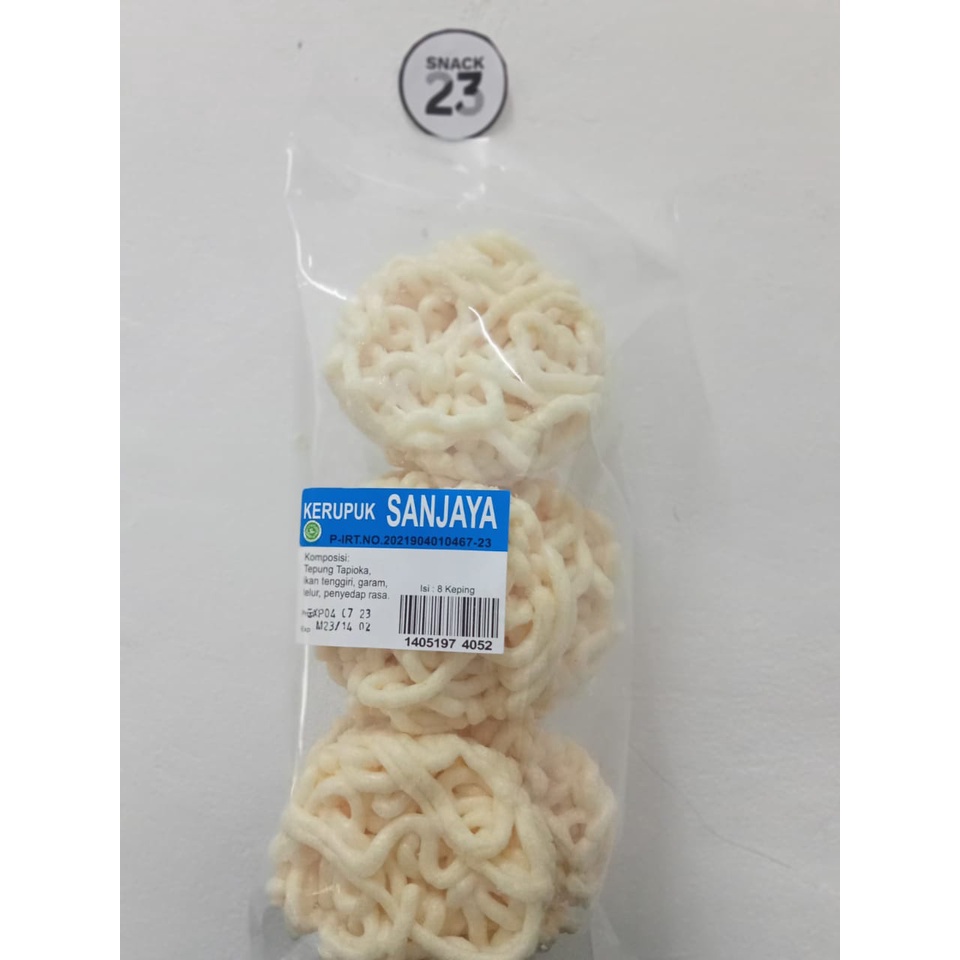 

Kerupuk Sanjaya Ikan Besar 8pcs
