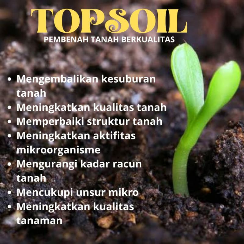 [Terbaik] TOPSOIL_ASAM HUMAT Pembenah Tanah Berkualitas 50gr