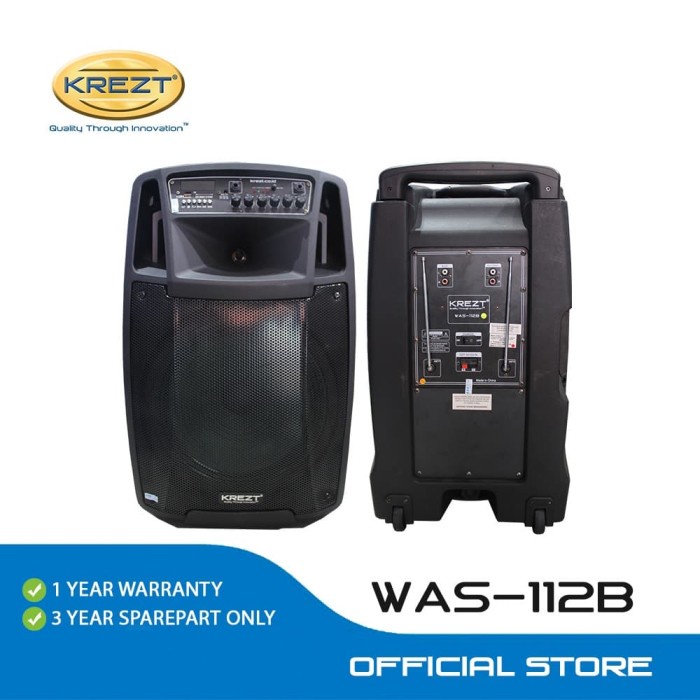 PORTABLE WIRELESS PA AMPLIFIER KREZT WAS-112B |PORTABLE SPEAKER