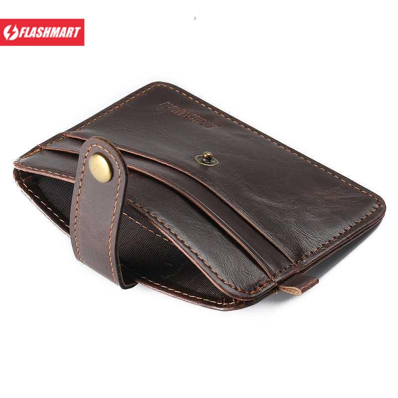 Flashmart Dompet Kecil Kulit dengan Hasp Ring - C031