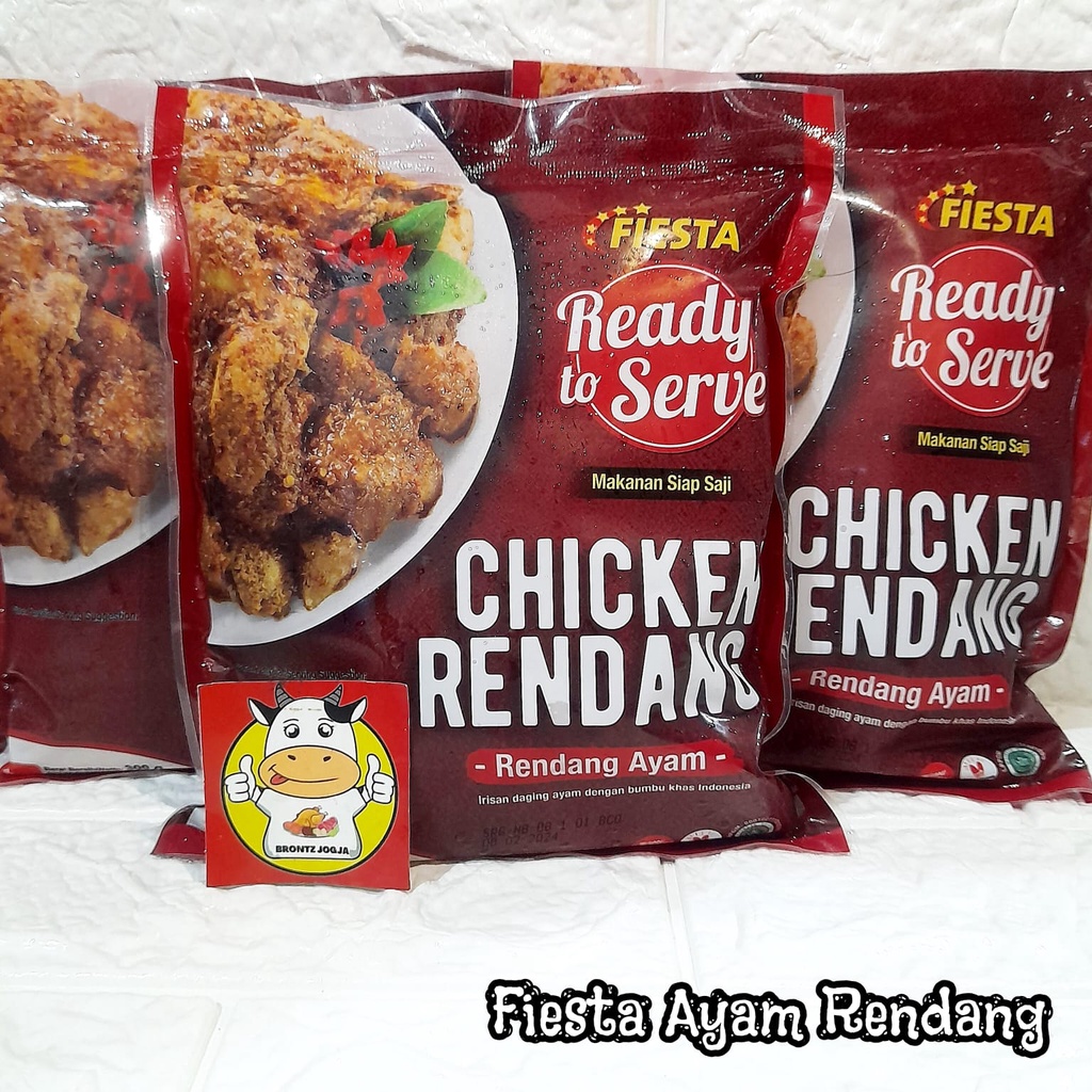 

FIESTA READY TO SERVE CHICKEN RENDANG - AYAM RENDANG - FROZEN FOOD - BRONTZ JOGJA