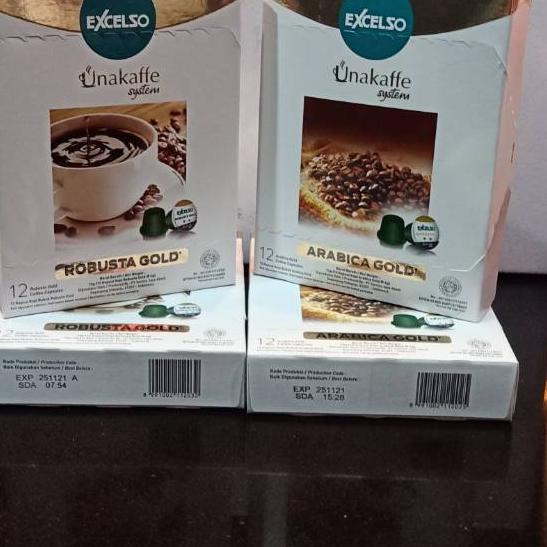 

✯ Unakaffe kopi kapsul Arabika Gold / Robusta Gold ❆