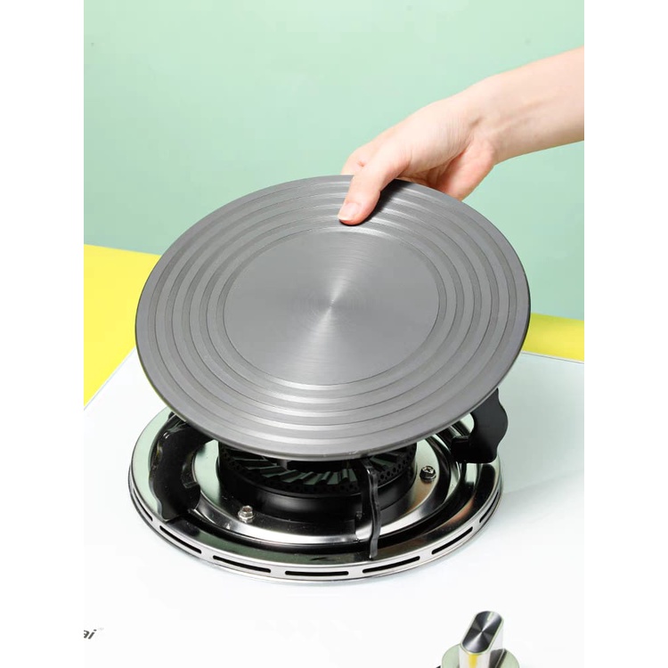 Tatakan Alas Panci ANTI GOSONG Plat 24CM Tatakan Kompor Gas Defrosting Tray Plat Konduksi Pelindung 