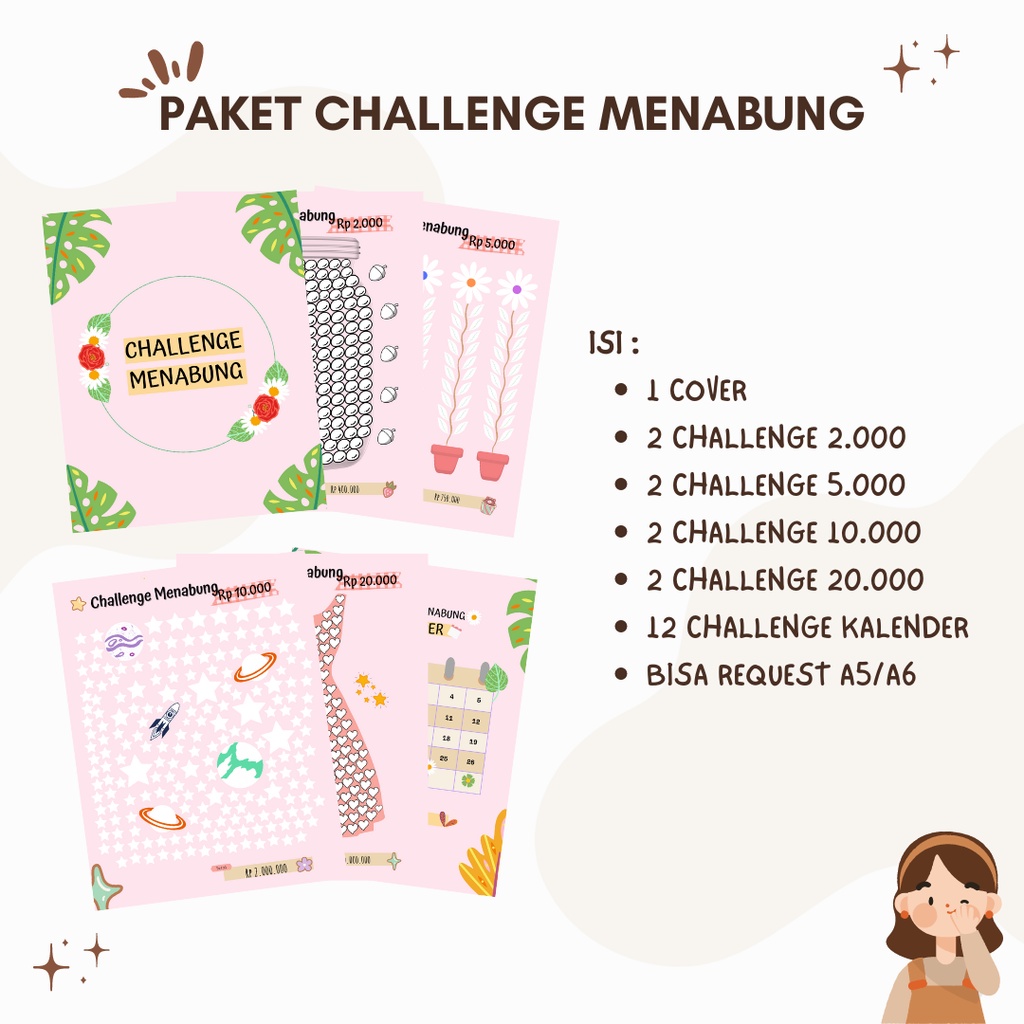 

SAVING CHALLENGE MENABUNG ISI BINDER A5 & A6