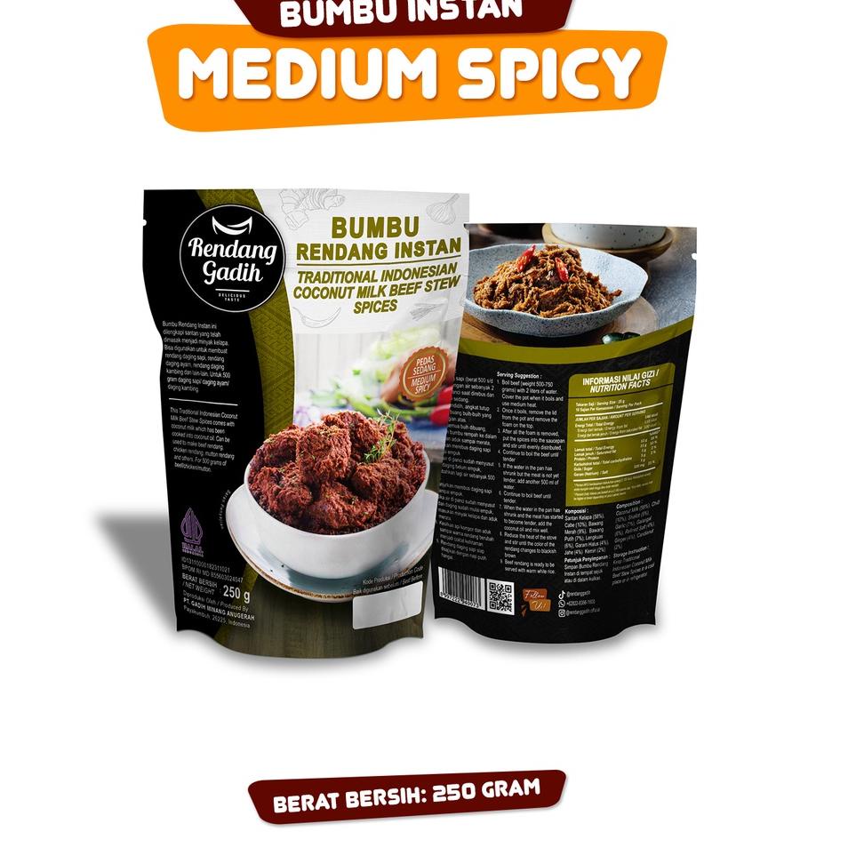 

【MEGA SALE】 Bumbu Rendang Instan - Rendang Gadih