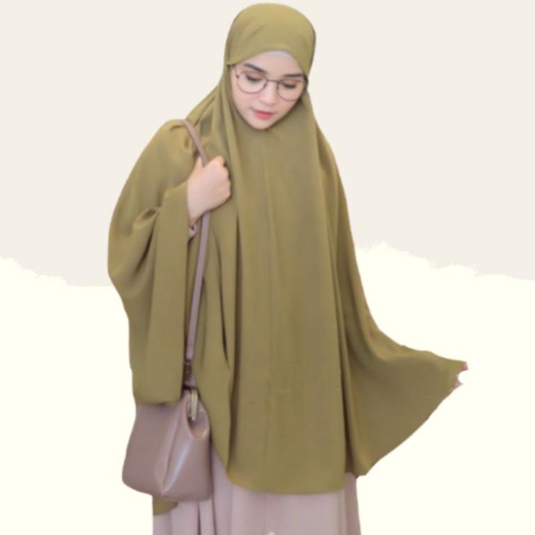 STOK TERBATAS JILBAB BESAR PANJANG 120x125 HIJAB INSTANT XXXL WOIS NONPET JUMBO