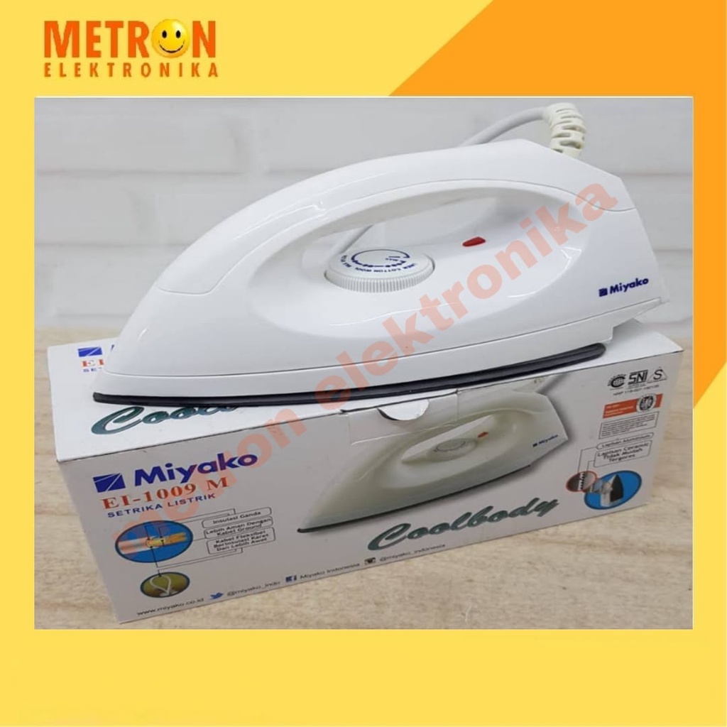 MIYAKO EI-1009 M SETRIKA / GOSOKAN / ELECTRIC IRON EI1009M WH