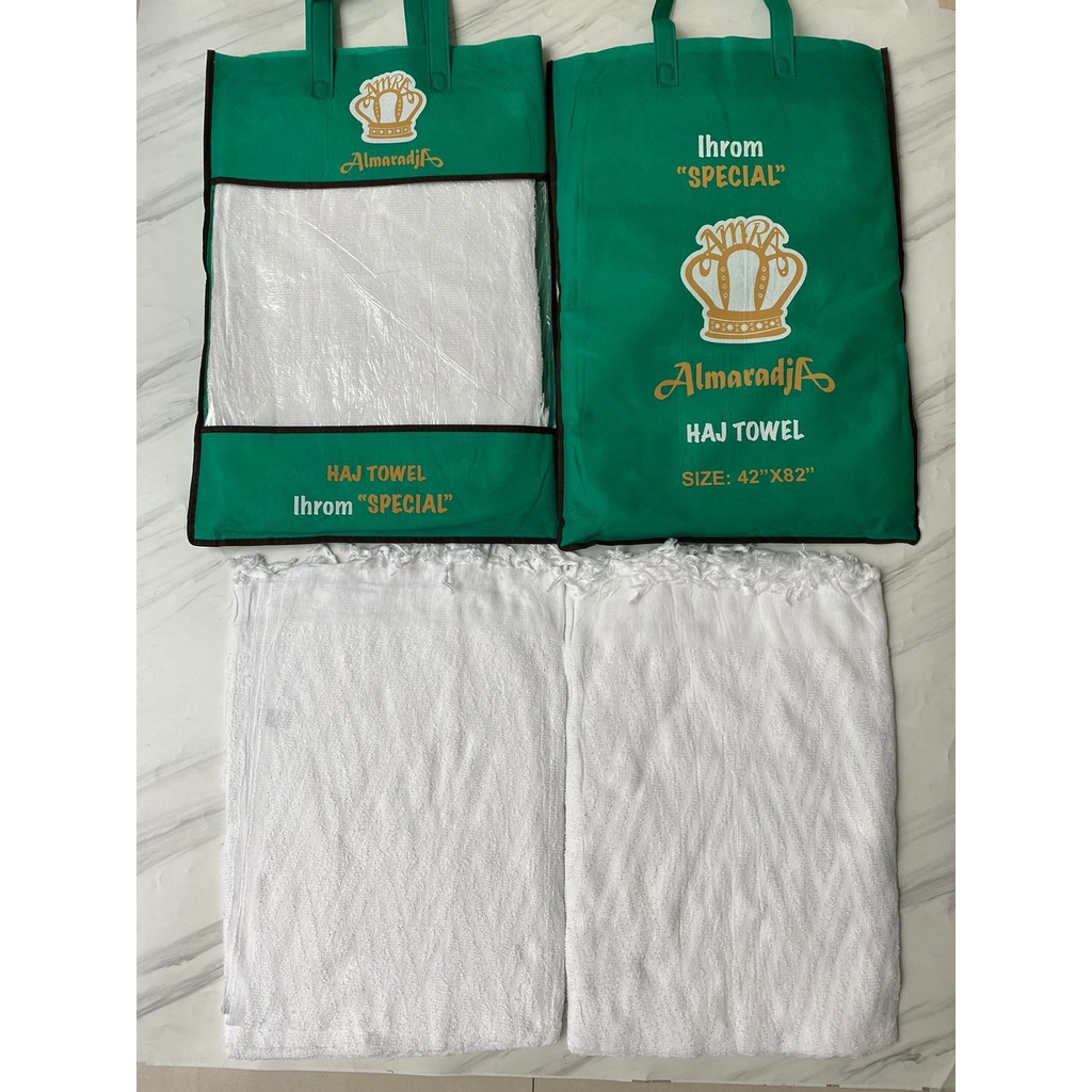 Perlengkapan Haji Kain ihrom ihram 2pcs Handuk Haji Set Handuk Ihram