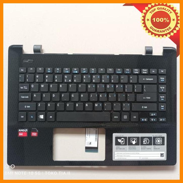 (TKTI) Acer Aspire E14 E5-421 Series Casing Keyboard dan Palmrest E5-421-4300