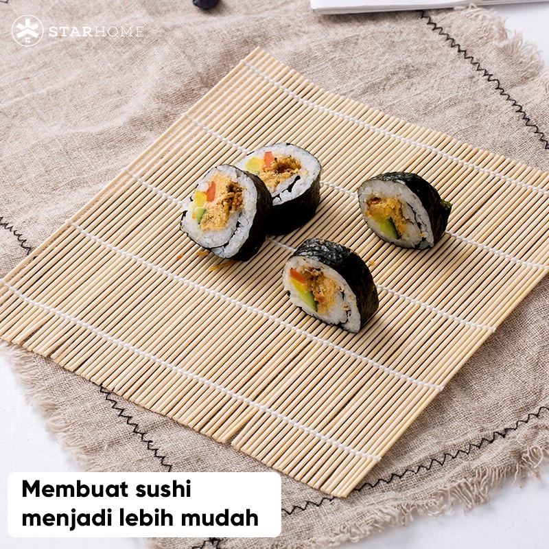 Cetakan Sushi Tikar Gulungan Sushi Gulungan Bambu Sushi Alas Gulung Sushi