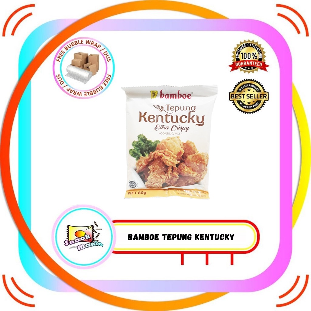 

Bamboe Coating Mix Tepung Kentucky Extra Crispy 80 gr