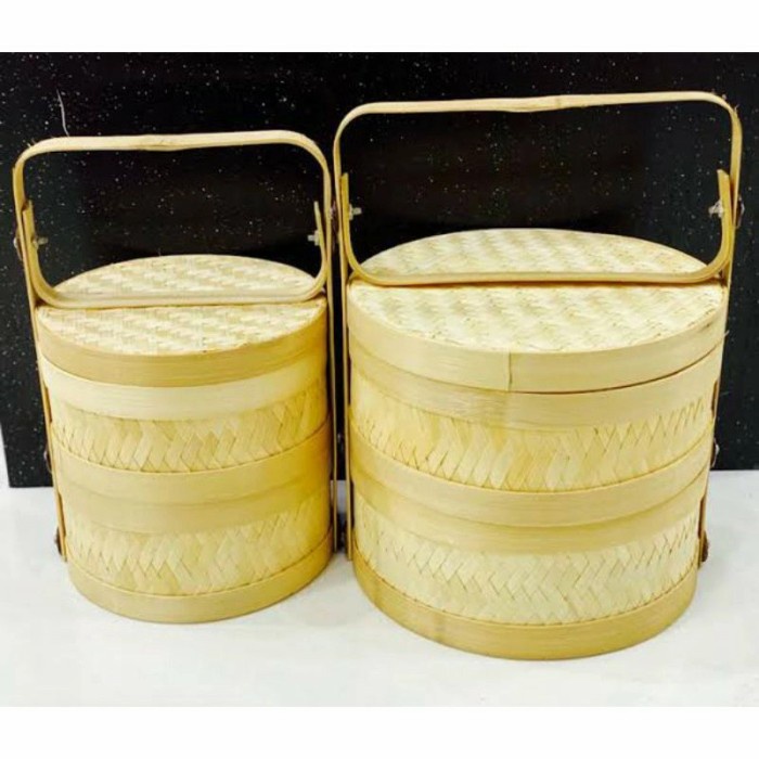 Rantang Susun Nasi Lebaran Cantik Muat Banyak Viral Catering R3L1 Food Grade Korea Piknik Mewah Mini