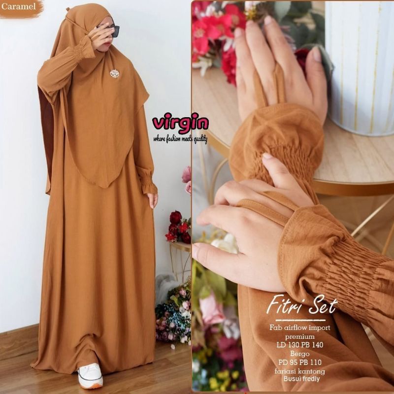 BAJU HANA DRESS || KIRANA SET || FITRI SET || CANTIK BY RA BUSANA || GAMIS SET HIJAB || CRINGKEL POLOS