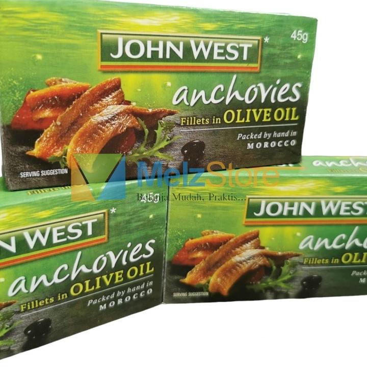 

Barang keren John West Anchovies Fillets In Olive Oil Ikan Teri Fillet Zaitun 45gr
