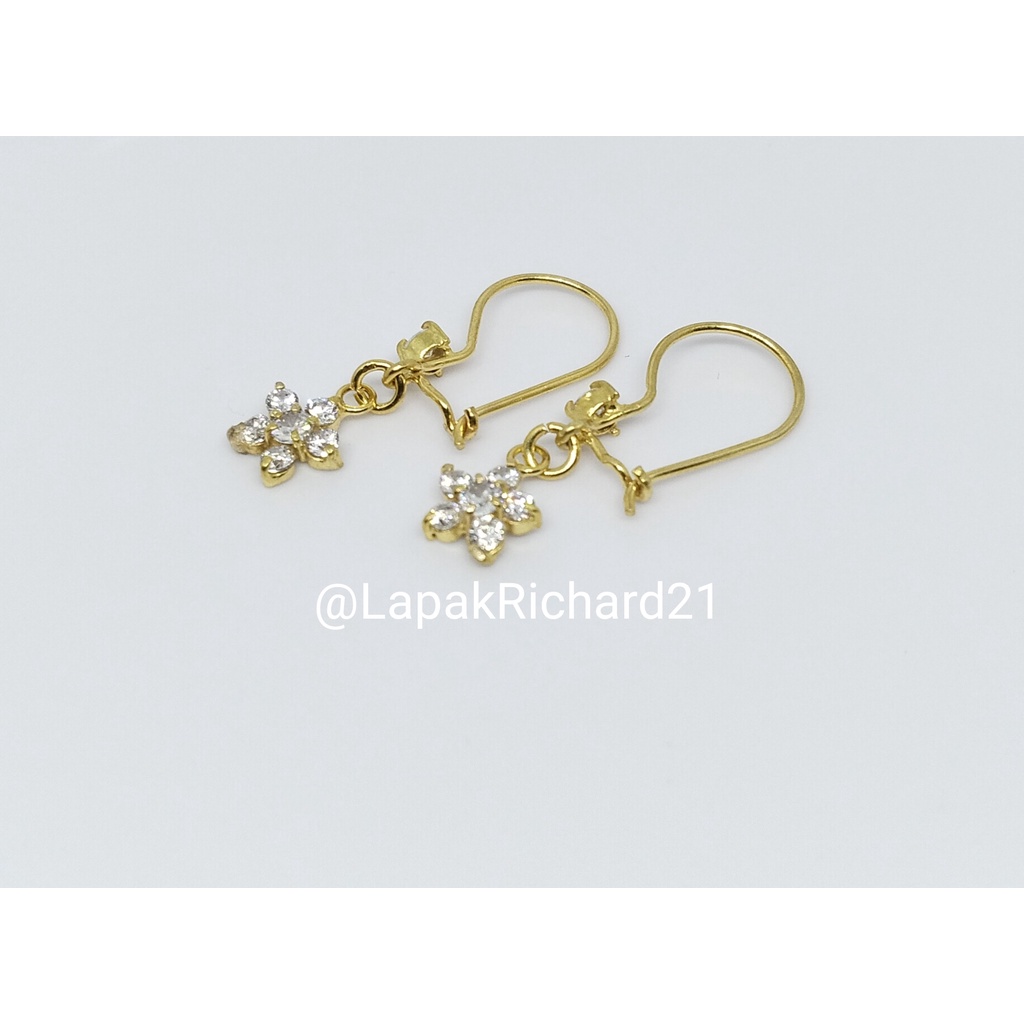 Anting emas muda 1gram emas muda anting dewasa